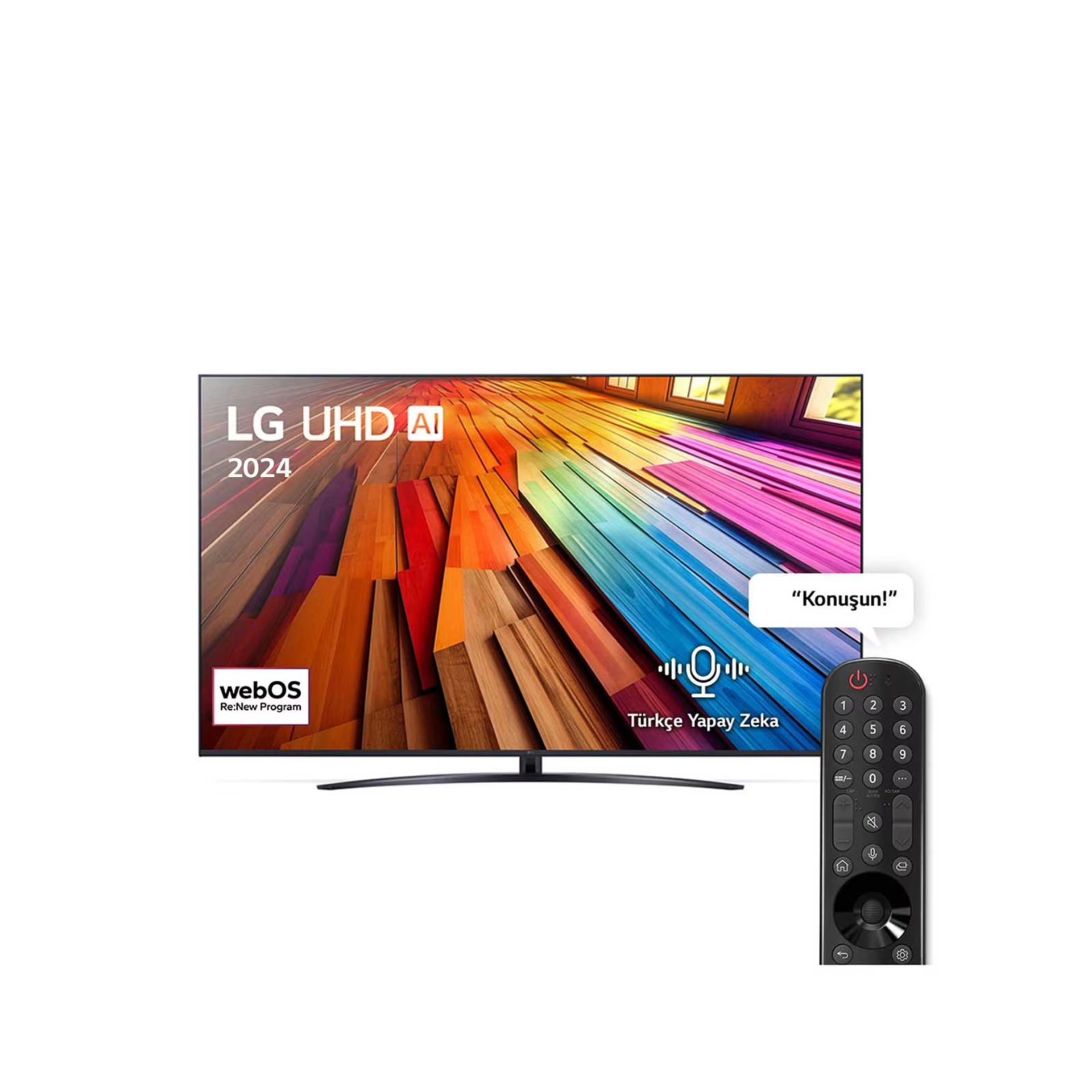 LG 75UT81006LA 75 inç LG UHD AI UT81 4K Smart TV AI Sihirli Kumanda