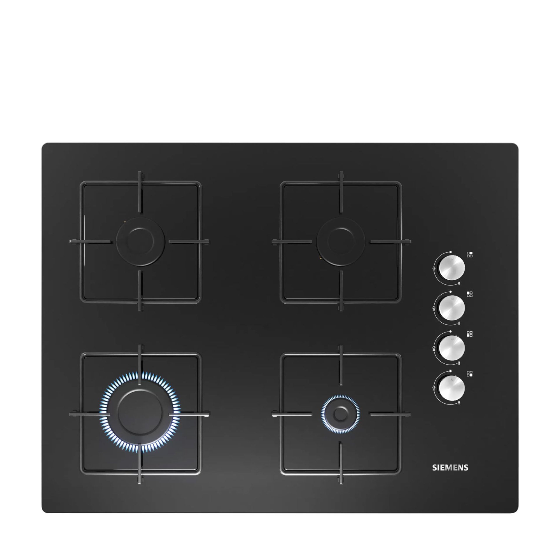 Siemens EO7C6PO12O iQ100 Gazlı Ocak 67 cm Sert cam, Siyah
