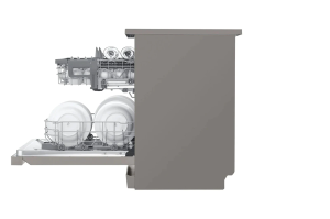 LG DFC512FP Bulaşık Makinesi QuadWash™ Teknolojisi LED Kontrol Ekranı 10 Yıl Motor Garanti E Enerji Sınıfı Metalik Gri