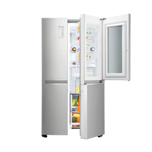 LG GC-Q247CSBV Instaview No Frost Buzdolabı 642 Litre 91,2cm Genişlik F Enerji Sınıfı Metalik Gri