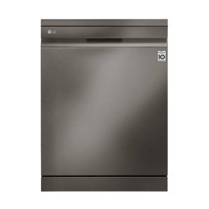 LG DFC325HD Bulaşık Makinesi QuadWash™ Teknolojisi LED Kontrol Ekranı 10 Yıl Motor Garanti 3 Raflı E Enerji Sınıfı Metalik Siyah