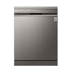 LG DFC425FP Bulaşık Makinesi QuadWash™ Teknolojisi LED Kontrol Ekranı 10 Yıl Motor Garanti 3 Raflı E Enerji Sınıfı Metalik Gri