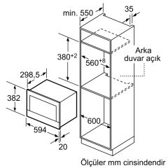 Siemens BE634LGS1 iQ700 Ankastre Mikrodalga paslanmaz çelik