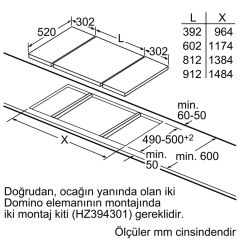 Siemens ET375CFA1E Siyah Seramik Elektrikli Ankastre Domino Ocak