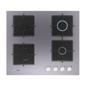 Siemens EN6C8PO12O Gazlı Ocak 60 cm Sert cam, Titanium gri