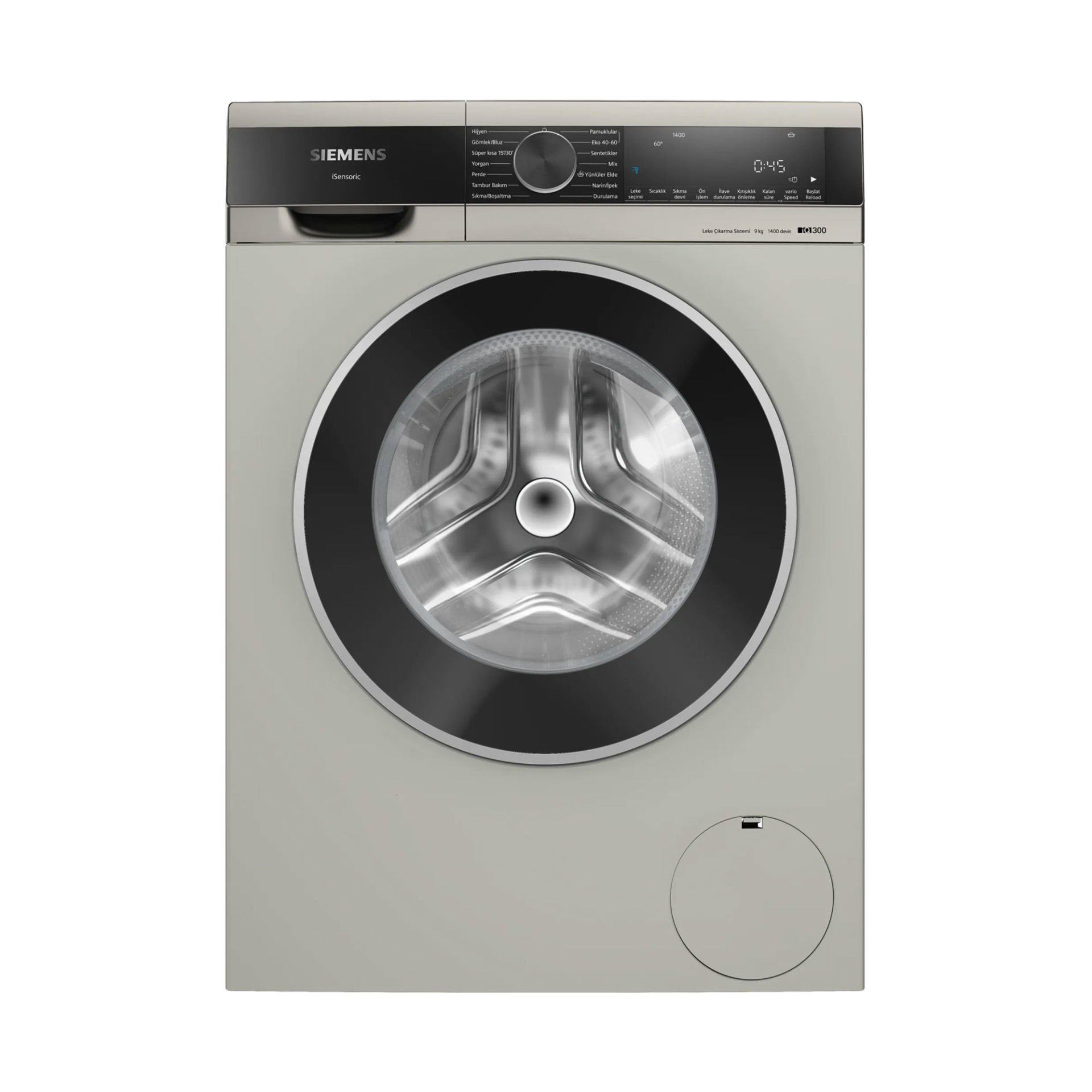 Siemens WG44A2XSTR iQ300 Çamaşır Makinesi 9 kg 1400 dev./dak., Silver