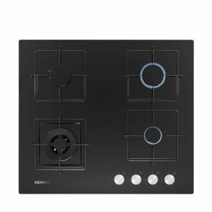 Siemens EN6C6HO12O iQ100 Gazlı Ocak 60 cm Sert cam, Siyah