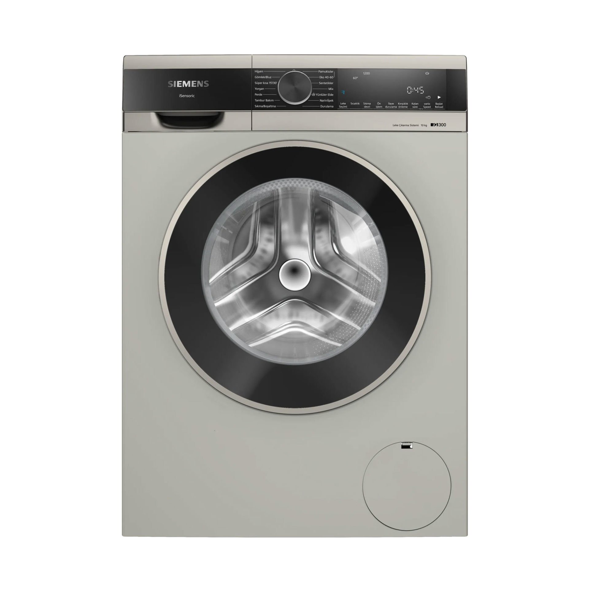 Siemens WG52A20XTR iQ300 Çamaşır Makinesi 10 kg 1200 dev./dak., Silver