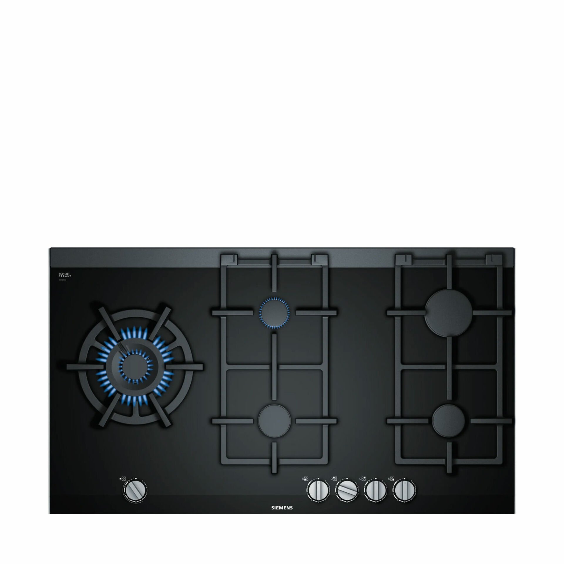 Siemens ER9A6SB70 iQ700 Gazlı Ocak 90 cm Seramik, Siyah