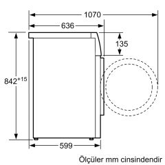 Siemens WT47XK8XTR iQ700 Isı Pompalı Kurutma Makinası 9 kg silver