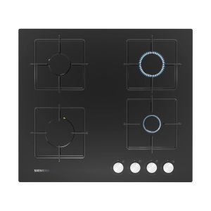 Siemens EN6C6PO12O iQ100 Gazlı Ocak 60 cm Sert cam, Siyah