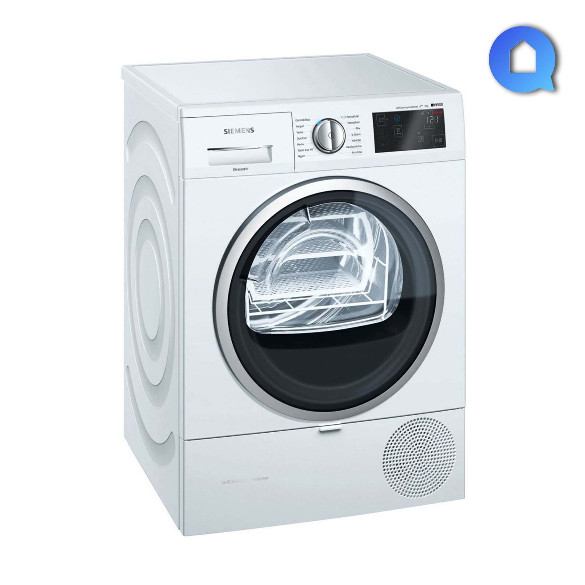 Siemens WT7WH460TR iQ500 Isı Pompalı Kurutma Makinası 9 kg