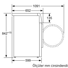 Siemens WT45W420TR iQ500 Isı Pompalı Kurutma Makinası 9 kg