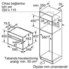 Siemens CM633GBS1 iQ700 Mikrodalga Fonksiyonlu Kompakt Ankastre Fırın paslanmaz çelik