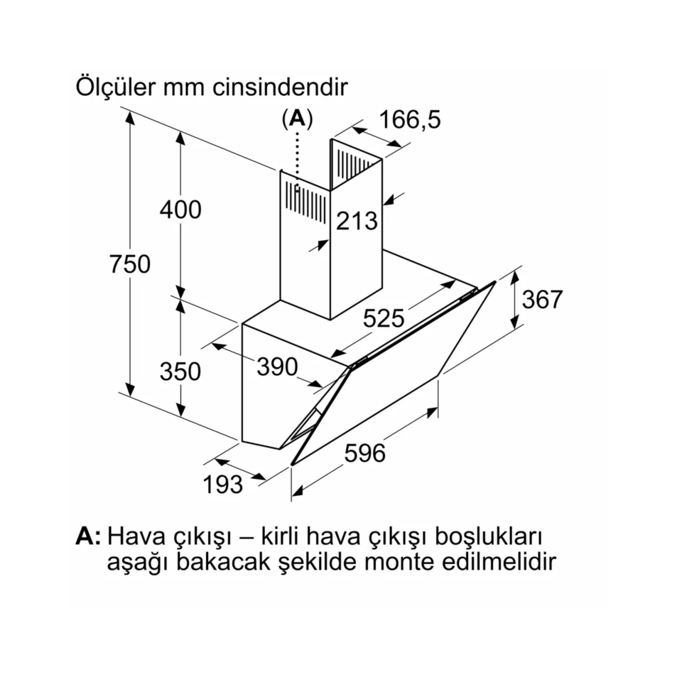 Siemens iQ500 Duvar Tipi Davlumbaz 60 cm Beyaz Cam Yüzey Beyaz