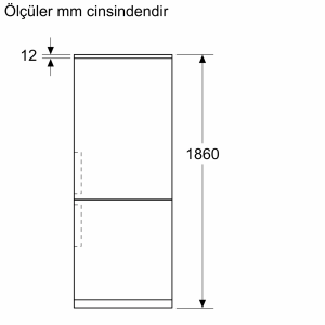 Siemens KG86PFWC0N iQ700 Alttan Donduruculu Buzdolabı 186 x 86 cm Beyaz