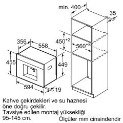 Siemens CT636LEW1 iQ700 Ankastre Tam Otomatik Kahve Makinesi Beyaz