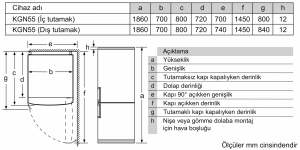 Siemens KG55NVIF1N iQ300 Alttan Donduruculu Buzdolabı 186 x 70 cm İnox