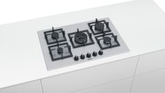 Siemens EP7A2QB20 75 cm Wok Gözlü Beyaz Cam Ankastre Ocak