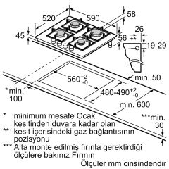 Siemens EP6A2PB20O iQ500 Gazlı Ocak 60 cm beyaz