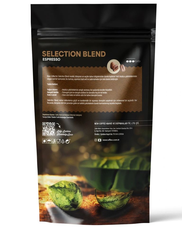 New Coffee SB500GR Selection Blend 500gr Espresso Çekirdek Kahve