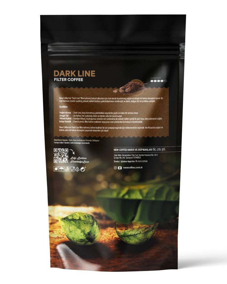 New Coffee DL500GR Dark Line 500gr Öğütülmüş Filtre Kahve