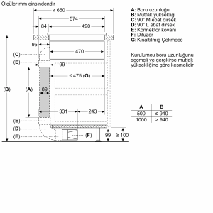 Siemens ED811BS16E iQ300 Davlumbaz Entegreli İndüksiyon Ocak,80 cm Çerçevesiz Yüzey