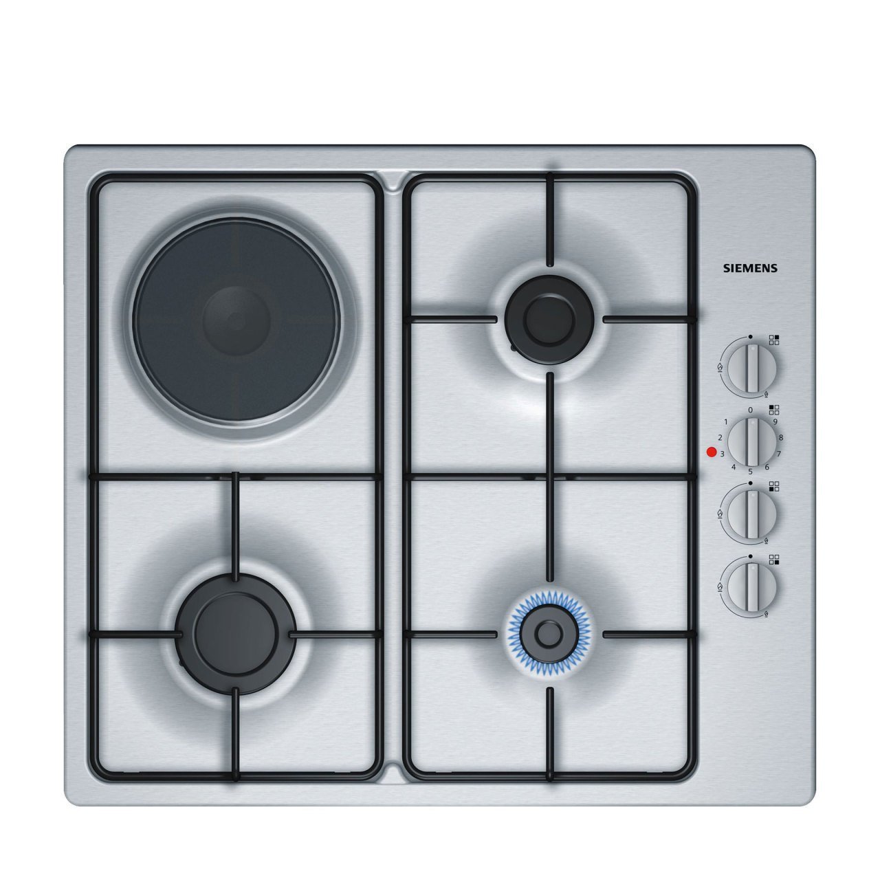 Siemens EB6C5YB80O iQ100 Gazlı/Elektrikli Ocak 60 cm Paslanmaz çelik