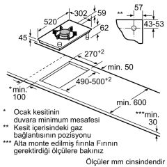 Siemens ER3A6AD70 iQ700 Gazlı Domino Ocak 30 cm