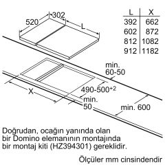 Siemens ER3A6BD70 iQ700 Gazlı Domino Ocak 30 cm