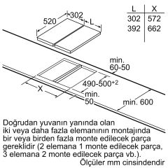 Siemens ER3A6BD70 iQ700 Gazlı Domino Ocak 30 cm