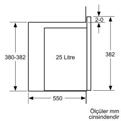 Siemens BE555LMS0 iQ500 Ankastre Mikrodalga paslanmaz çelik