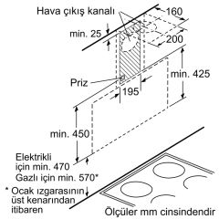Siemens LC95KA670T Siyah Duvar Tipi Davlumbaz