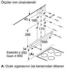 Siemens LC95BBC50T iQ100 Duvar Tipi Davlumbaz 90 cm paslanmaz çelik