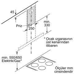 Siemens LC77BHM50 iQ300 Duvar Tipi Davlumbaz 75 cm paslanmaz çelik