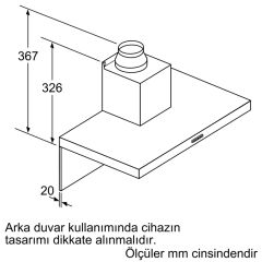 Siemens LC77BHM50 iQ300 Duvar Tipi Davlumbaz 75 cm paslanmaz çelik