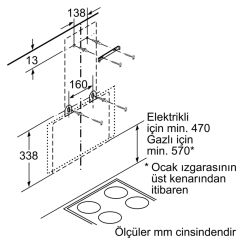 Siemens LC65KA270T Beyaz Duvar Tipi Davlumbaz