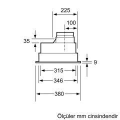 Siemens LB75565 iQ300 Gömme Aspiratör 75 cm gümüş metalik