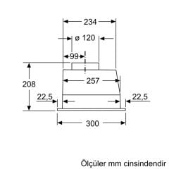Siemens LB53NAA30 Inox Ankastre Aspiratör
