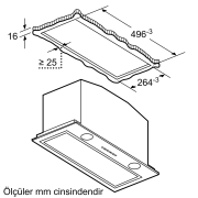 Siemens LB57574 iQ500 Gömme Aspiratör 52 cm Paslanmaz çelik