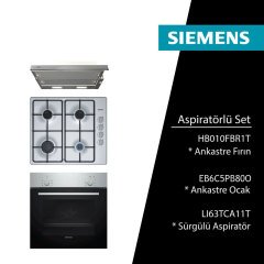 Siemens Aspiratörlü Plus Ankastre Set