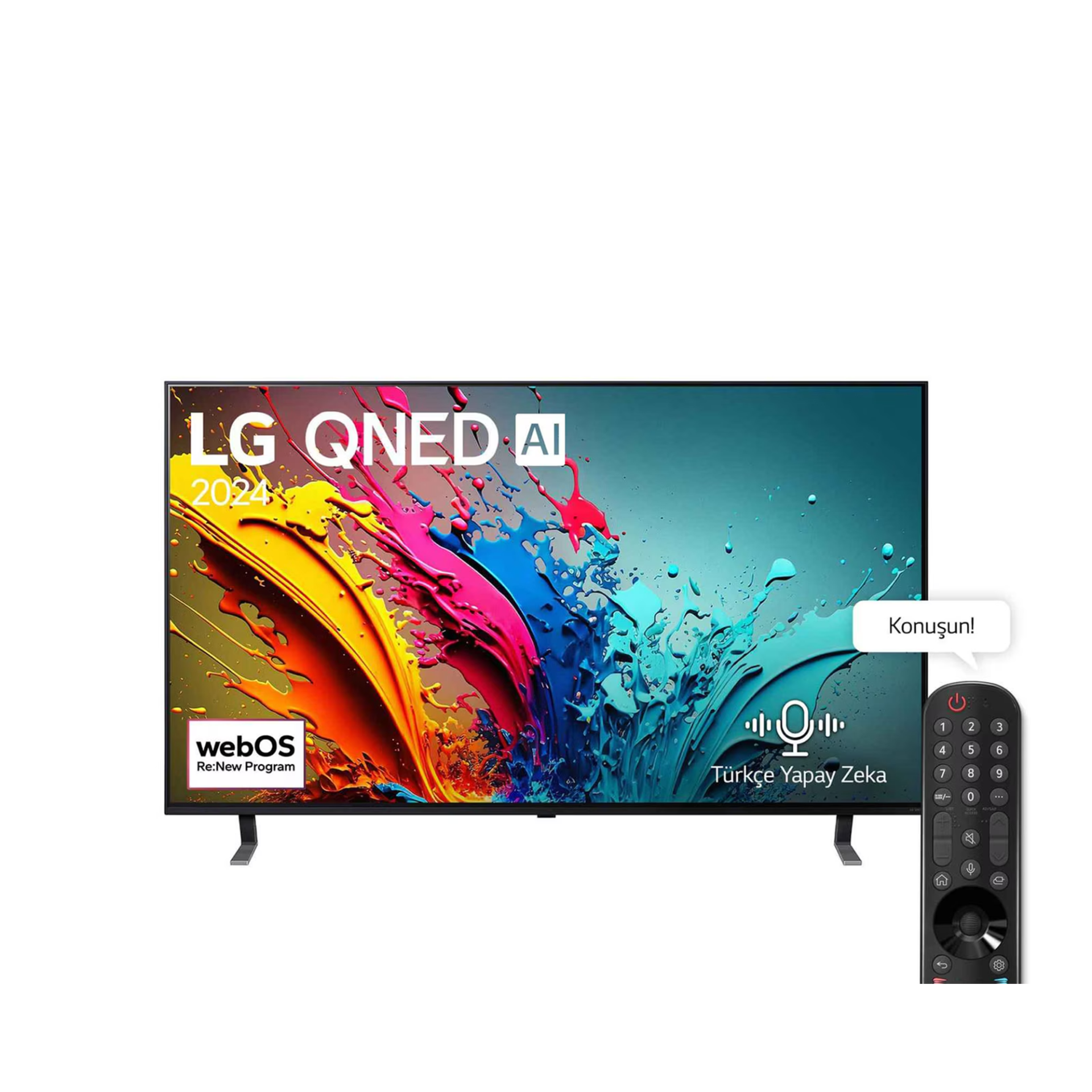 LG 86QNED85T6C 86 inç LG QNED AI QNED85 4K Smart TV AI Sihirli Kumanda