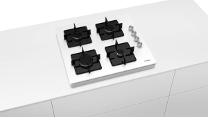 Siemens EO0C2PO12O iQ100 Set Üstü Gazlı Ocak 60 cm Beyaz - Solo - Doğal Gaz