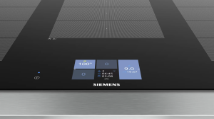 Siemens EX975KXW1E iQ700 İndüksiyonlu Ocak 90 cm Siyah, özel yüzey montaj imkanı