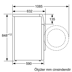 Siemens WM14XE50TR iQ700 Çamaşır Makinesi 10 kg 1400 dev./dak.