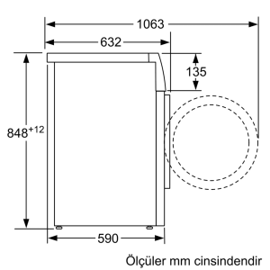 Siemens WM10J181TR iQ100 Çamaşır Makinesi 8 kg 1000 dev./dak.