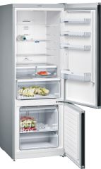 Siemens KG56NVXF0N iQ300 Alttan Donduruculu Buzdolabı 193 x 70 cm Kolay temizlenebilir siyah inoks