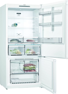 Siemens KG86NDWF0N iQ500 Alttan Donduruculu Buzdolabı 186 x 86 cm Beyaz