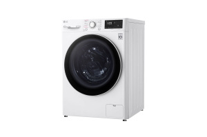 LG F4V3VYW0WE Çamaşır Makinesi 9 Kg Yıkama 1400 Devir Buharlı Steam™ B Enerji Metalik Beyaz